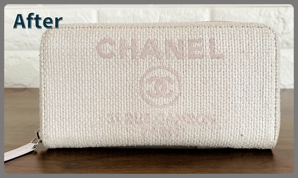 CHANEL　キャンバス生地　クリーニング後