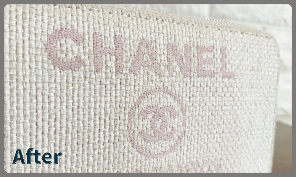 CHANEL　キャンバス生地　リペアクリーニング後